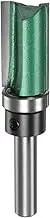 HARFINGTON Pattern Flush Trim Router Bit 0.3" Shank 1.2" Cutting Length 0.63" Cutting Dia with Top Bearings Straight Precise Cutting Woodworking Milling Cutter Tool for Trimming