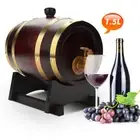 1.5L Oak Timber Wine Barrel Beer Whiskey Rum Brewing Port Keg Home Bar AU