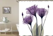 Mulled Wine Flowers Shower Curtain