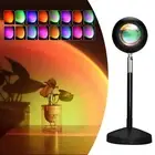 Sunset Lamp Night Light - 16 Colors & 4 Modes Sunset Projection Lamp with Rem...