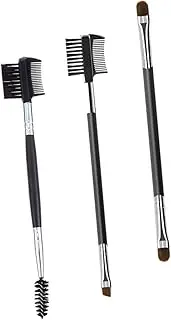 Generic 3pcs Spiral Eyelash Double Head Comb Beauty Tools(black)