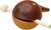 Percussion Instrument,Fish Meditation Drum Wood - Wooden Fish Drum Ornament Percussion Toy Instrument For Bookshelves Cabinets Meditation Women Men