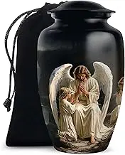 KARYLIZ Jesus Christ Urns for Human Ashes Adult Female & Male - Urn for Ashes Adult Female Mom & Dad - Holds Upto 200 Cubic Inches - Large Funeral Cremation Urns (Size - 10 Inch)