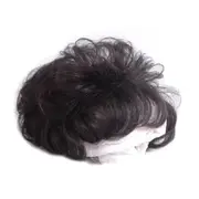 Curly Weave Human Hair Clip In Hair Extensions Natural Black Hair with Bangs Toupees Whole top Hairpieces