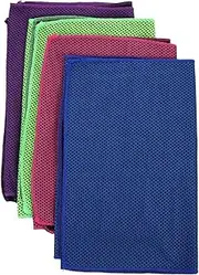 Milisten 4pcs Sports Towel Running Cooling Towels Camp Towel Workout Towel Cooling Towels for Gym Breathable Cooling Towels Camping Towel Fast Drying Towel Gym Towels Ice Towel Polyester