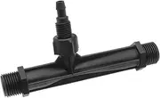 safycaby 1 PCS Black Venturi Injector 1/2 Inch Venturi Fertilizer Injector Outdoor Agricultural Irrigation Equipment Tools (G1/2")