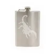 Insect Arachnid- Scorpion Venom Sting #5- Scorpio logo-8 oz etched flask