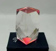 Washington DC 3D Laser Etched Holographic Glass Paperweight Souvenir Pink Base
