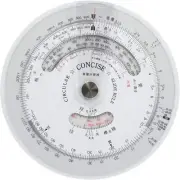 Concise 100843 Ruler Circular Slide Rule Weight Calculator Diameter 106mm