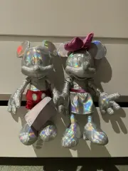 Disney Platinum Mickey And Minnie Mouse Plush