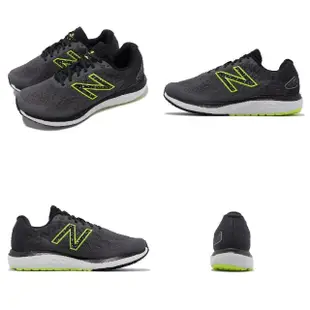 【NEW BALANCE】慢跑鞋 Fresh Foam 680 V7 4E 超寬楦 男鞋 深灰 螢光綠 反光 NB 紐巴倫(M680KN7-4E)