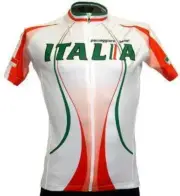 Italia Cycling Jersey Short Sleeve Men's Gree/Red Made in Italy for Cento by GSG