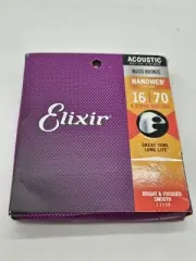 Elixir NANOWEB 80 20 Bronze Acoustic 11308 8 String Baritone 16 70 Bright Focuse