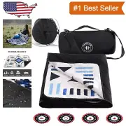 Stylish Windproof Camping Blanket with Aztec Pattern - Thick & Portable, 55"x82"