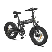 [EU DIRECT] PVY TURBO Electric Bike 48V 13AH Battery 250W Motor 20inches Tires100KM Max Mileage 150KG Max Load Folding E