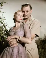 Clark Gable as big game hunter Victor Marswell and Grace Kelly as - Old Photo