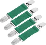 ibasenice Robust Elastic Pants Clips 4pcs Trouser Leg Fixing Tool for Cycling and Sports