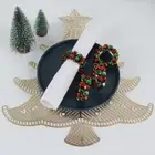 6pcs Iron Napkin Clasp Fashionable Napkin Rings Metal Table Cloth Holders Hotel