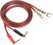 Packool Professional Speaker Cable 12 AWG with Banana Plugs, High-Performance Audio Amplifier Wire for Home Theater System, Gold Plated Connectors for Stereo Receiver, 3 M/10 Feet Length