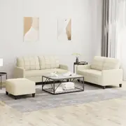 Sofa Set 2-Seater Sofa Upholstered Lounge Sofa Settee Faux Leather vidaXL
