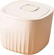 Leefasy Food Storage Container for Rice And Cereal with 11 Lbs Capacity for Kitchen, Beige, as described