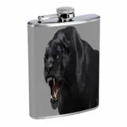 Black Panther D2 Flask 8oz Stainless Steel Hip Drinking Whiskey