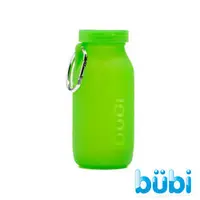 在飛比找PChome商店街優惠-【Bubi】可摺疊便攜式矽膠水瓶414ml『綠』(14oz)