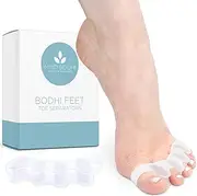 Mind Bodhi Toe Separators to Correct Bunions and Restore Toes to Their Natural Shape (Bunion Corrector Toe Spacers Toe Straightener Toe Stretcher Big Toe Correctors) Universal Size - White