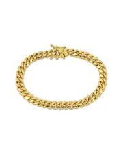 14K Italian Gold Curb Link Chain Bracelet