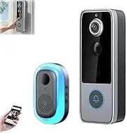 Guardianbell Pro – Smart WiFi Doorbell & Security Cam in One, Smart WiFi Doorbell and Security Camera, Auto Snapshots Doorbells Camera, Live View and Two-Way Audio, Motion Alerts (A)