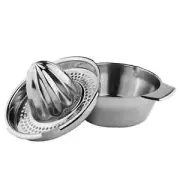 Hand Juicer Stainless Steel Grapefruit Juicer with Bowl Juicer Strainer Rotation