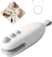 Mini Bag Sealer, USB-C Rechargeable Chip Sealer, 2 in 1 Chip Bag Sealer with Cut