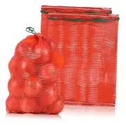 50 Pack 14" x 20" Mesh Onion Bags, Reusable Drawstring Produce Storage Bags