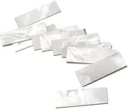 Abaodam 10pcs White Shell Guitar Fretboard Inlays Markers 36x12x1mm Gf122 Material for Diy Guitar Neck Decoration