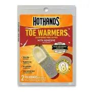 HotHands TOE WARMERS WITH ADHESIVE - Pack of 2 SAFE NATURAL ODORLESS HEAT