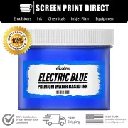 Ecotex® Electric Blue - Fluorescent Water Based Ink for Screen Printing