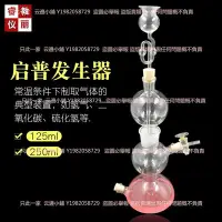 在飛比找Yahoo!奇摩拍賣優惠-免運氣體發生器125ml 250ml 啟普發生器化學實驗玻璃