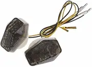 TDR Flush Mount LED Turn Signal Indicator Black Shell with Amber Light for GSXR 650 750 1000 Bandit 1250s