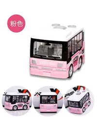 在飛比找Yahoo!奇摩拍賣優惠-哈哈玩具屋~Q版 合金 迴力車 回力車 巴士 迷你 模型車 