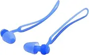 COOLHIYA Ergonomic Underwater Diving Ear Plugs Soft Silicone Waterproof Swimming Earplugs Cord for Men Women Boys and Girls Blue