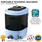 3KG Mini Portable Washing Machine Spin Dry Shoes Clothes Travel Camping Caravan