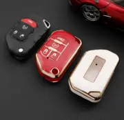 2024 Car Remote Key Fob Cover Case Keychain TPU for Jeep Wrangler Grand Liberty