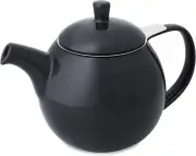 FORLIFE Curve Teapot with Infuser, 24-Ounce, Black Graphite