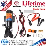 12V Portable Macerator Waste Pump for RV Sewage 12GPM Suction 3.2FT Lift 10FT US