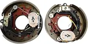 Areyourshop Electric Trailer Brake Kit w/Shields-Self Adjusting-12-1/4"-Left/Right Hand-10K