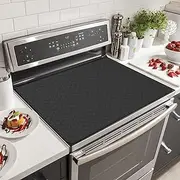 AwObEpl Stove Cover,Stove Top Protector,Stove Top Mat,Induction Cooktop Cover, Silicone Cooktop Protector Mat,Extra Large Electric Stove Cover,Heat Resistant Stove Top Cover for Kitchen (Black)