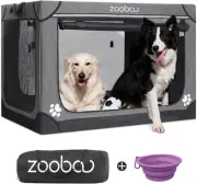 42" Portable Soft Dog Crate for Large Dogs - Collapsible Travel Kennel with C...