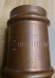 NOOP OS VIEGA PROPRESS 2” X 2” P1xP2 COPPER COUPLING ADAPTER W/STOP NR GERMANY