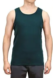 [Sheep Run] 100% Merino Wool Men's Lightweight Moisture Wicking Breathable Tank Top