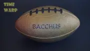 MARDI GRAS NOLA KREWE OF BACCHUS GOLD FOOTBALL